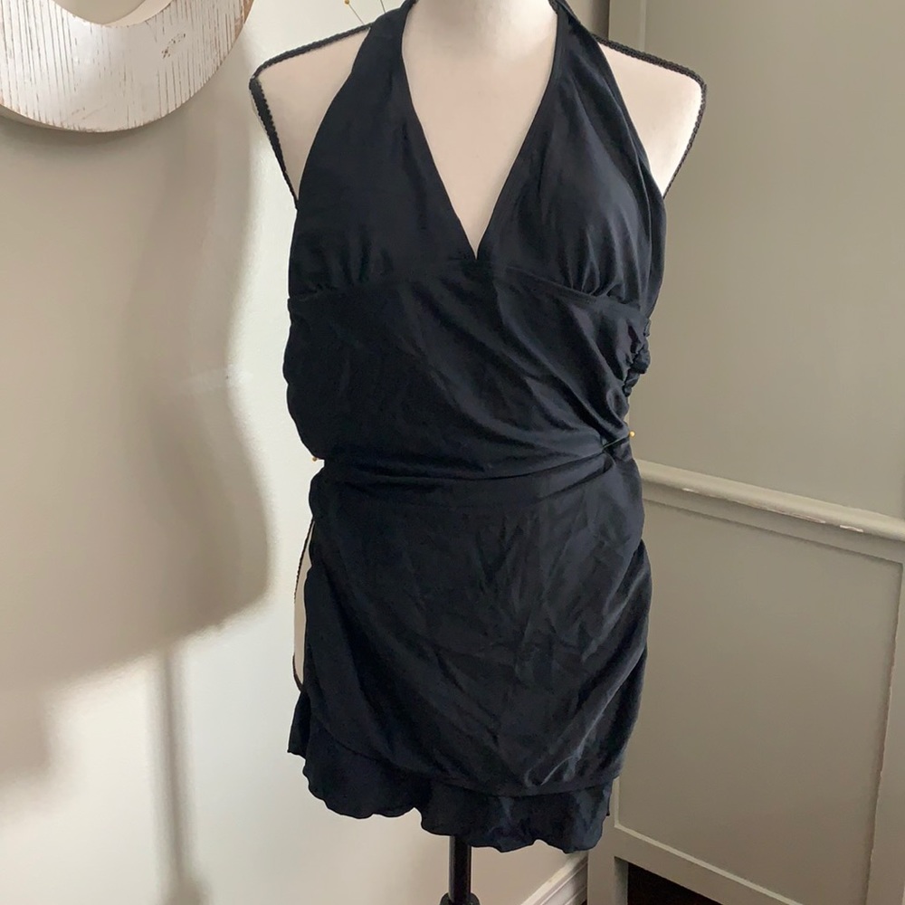 Beach Native swim dress black size 10 bathing suit